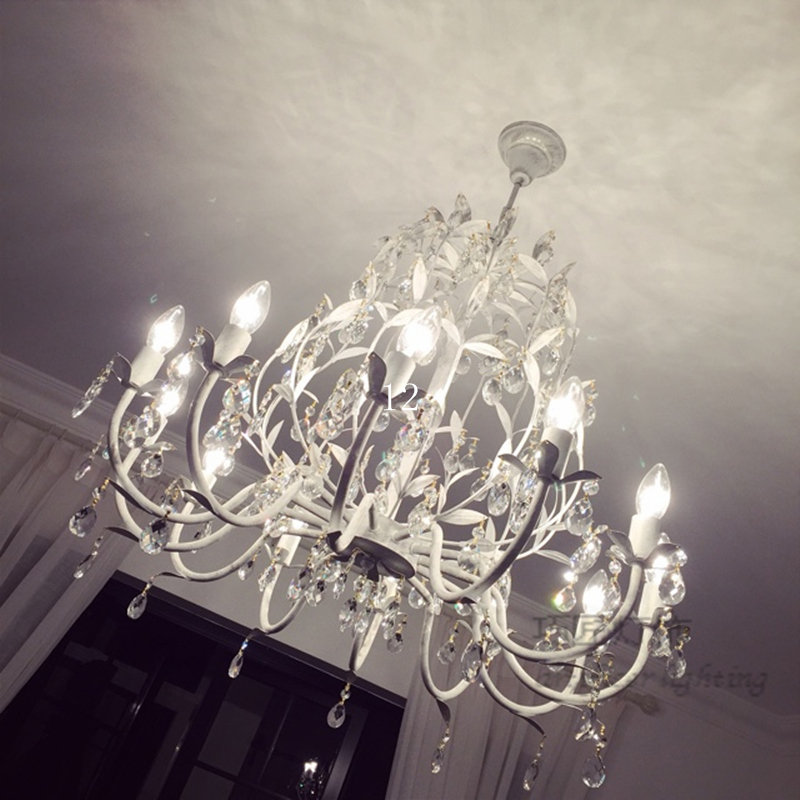 Tree Branch Lights Nordic Country Iron Crystal Chandeliers Modern