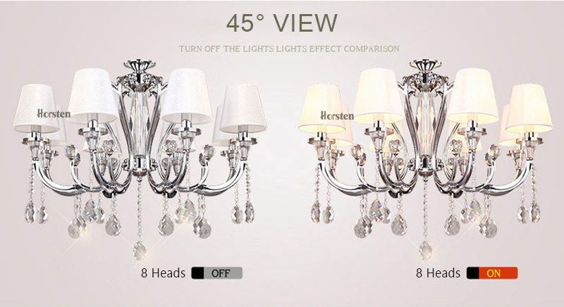 Modern Luxurious Chandeliers Lighting LED Pendant Lamps Crystal Chandelier Hanging Lights For Living Room Hotel Villa (11)