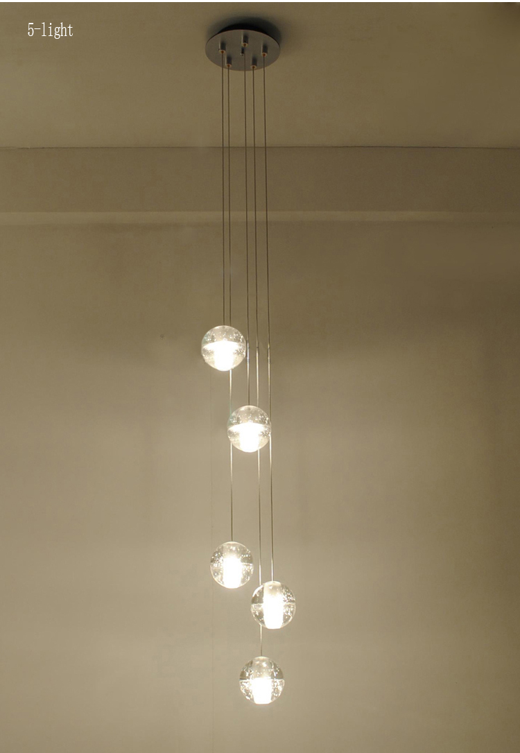 Phube Lighing Led Meteor Shower Chandelier Light Fixtures