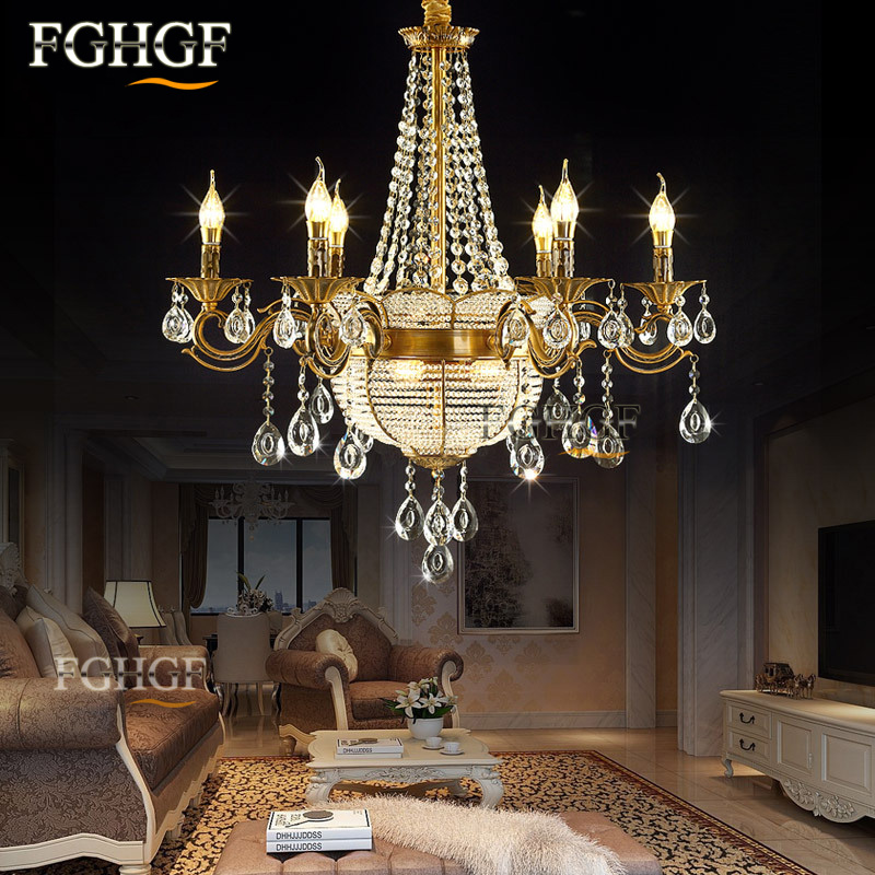 Modern Crystal Chandelier Light luminaria Luxury Chandeliers Lamp Suspended Light Lustres De Cristal Lamp for living room indoor (1)