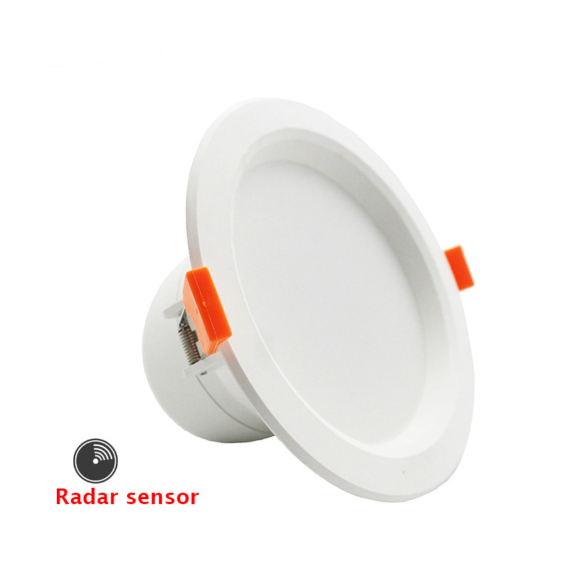 Chiclits Radar Sensor LED Downlight 5W 7W 220V Recessed Ceiling Spotlight Lamp Energy Saving Lights for Home Kitchen Round Shape (16)