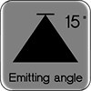 emitting angle15-100