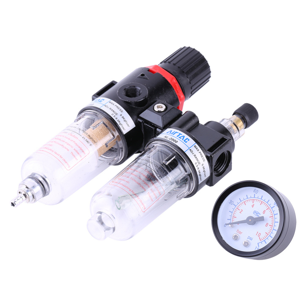 Air Pressure Regulator Oil Water Separator Trap Filter Airbrush