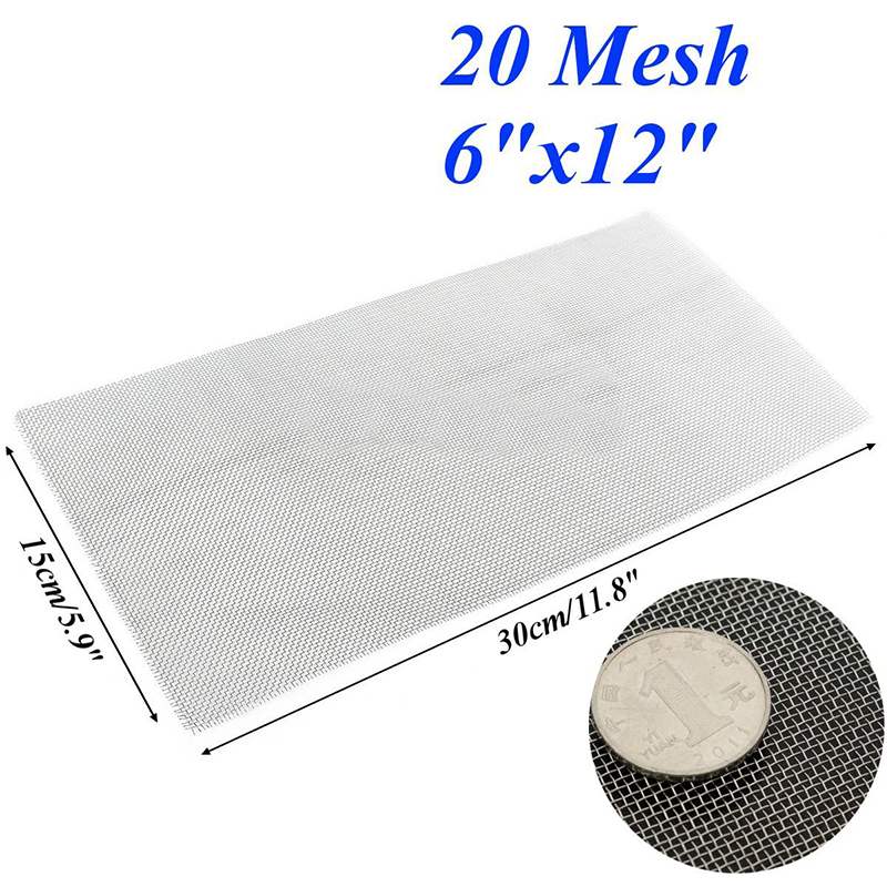 1pc Stainless Steel Woven Wire High Quality Screening Filter Sheet 5/8/20/30/40 Mesh