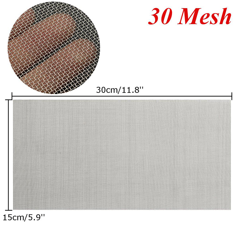 1pc Stainless Steel Woven Wire High Quality Screening Filter Sheet 5/8/20/30/40 Mesh