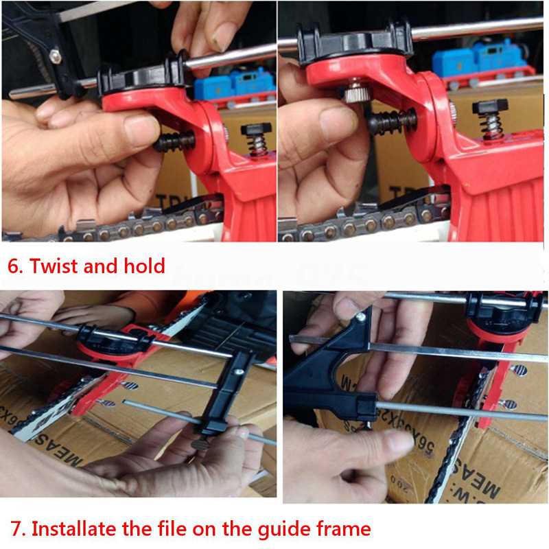 Universal Pro Lawn Mower Chainsaw Chain File & Guide Sharpener Grinding Guide for Garden Chain Saw Sharpener Garden Tools Mayitr