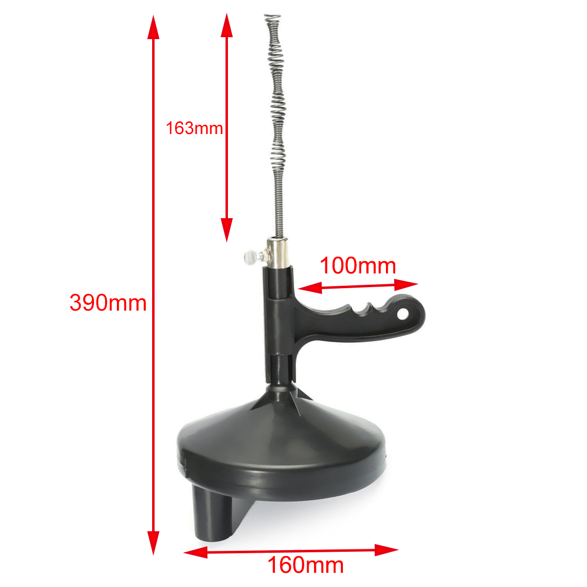 1pc Plumbing Drain Cleaner Portable Drain Cleaner For Sewer Snake Clog Cable Auger Plumbing 1/4 inch x 13ft