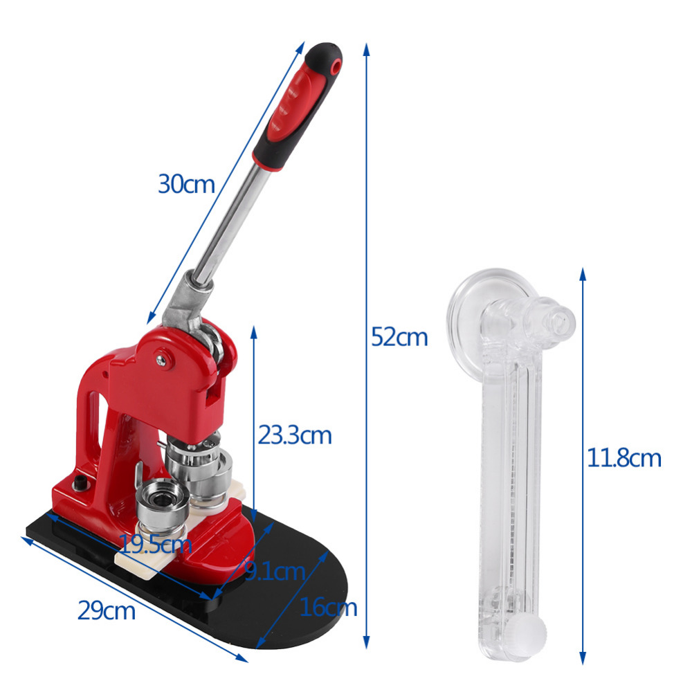 Heavy Duty Pin Button Badge Maker Punch Press Machine With 1000 Circle Button Parts Circle Cutter For 3 2cm Button Badges Set Specifications Price Quotation Ecvv Industrial Products