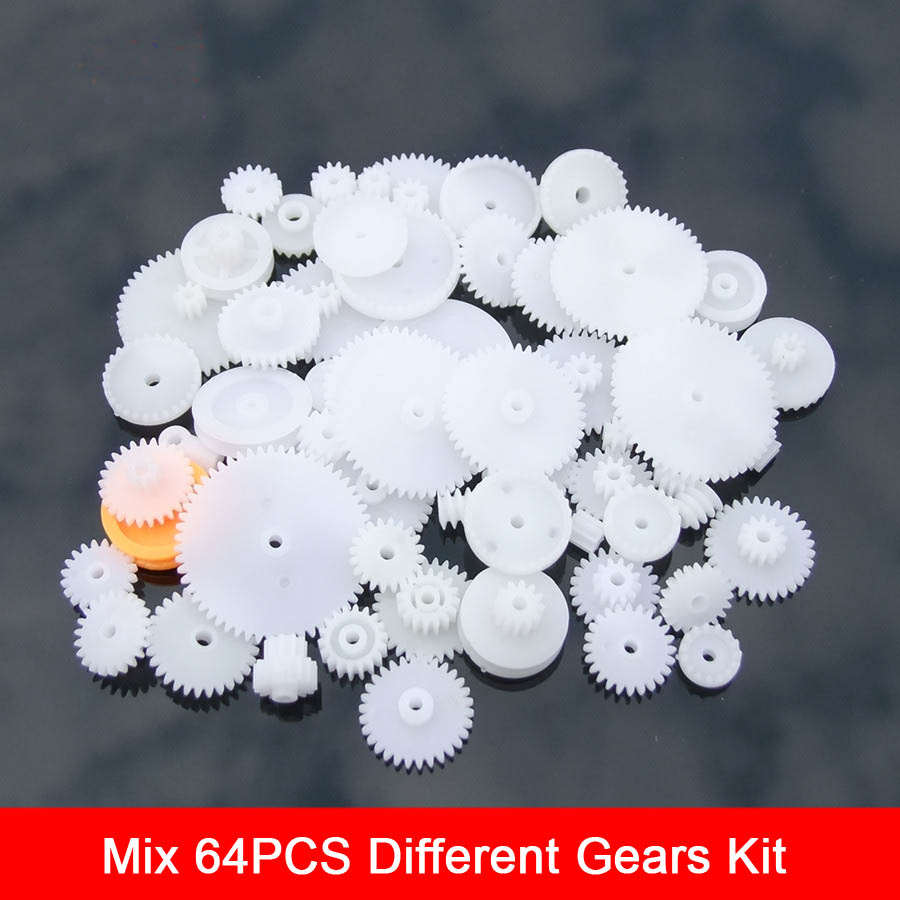 64 Type Plastic Crown Gear Single Double Reduction Motor Gear Worm Gear UK