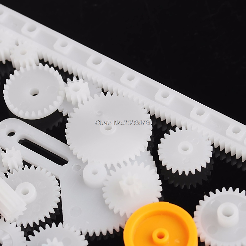 Common 85 Kinds Plastic Gear Rack Pulley Belt Worm Gear Single Double