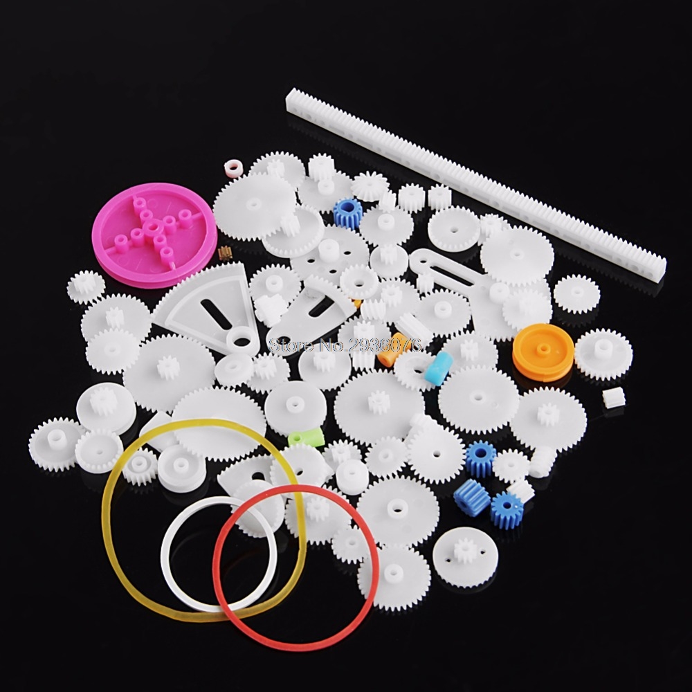 Common 85 Kinds Plastic Gear Rack Pulley Belt Worm Gear Single Double