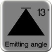 emitting angle 13-100