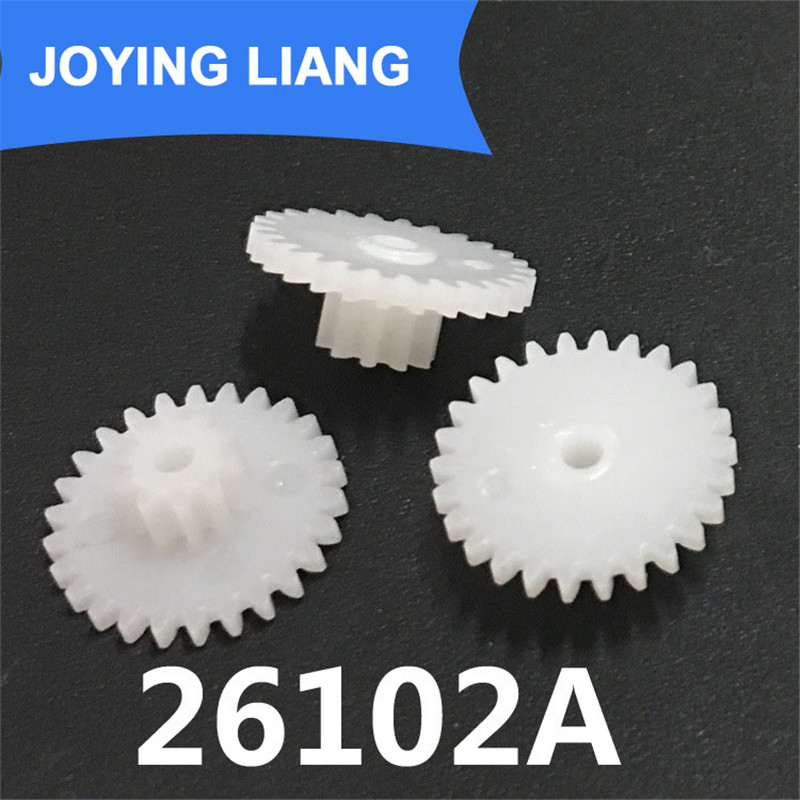 5PCS Plastic Gear 16 Teeth 0.5 Module Motor Shaft Gear Aperture 2mm Tight Fit