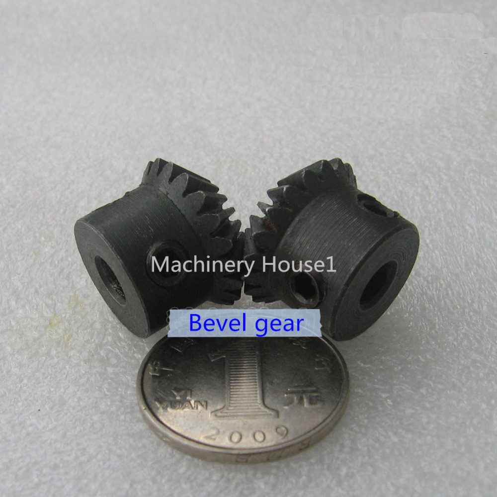 2pcs 1.5 Module 12T 8mm Hole Diameter 45# Steel Bevel Gear 1:1 Ratio