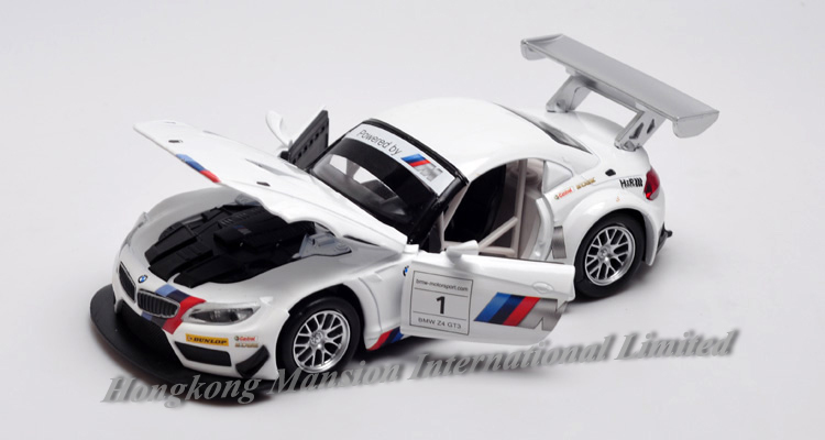 132 Car Model For BMW Z4 GT3 White (8)