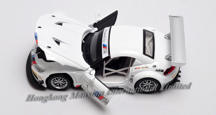 132 Car Model For BMW Z4 GT3 White (7)