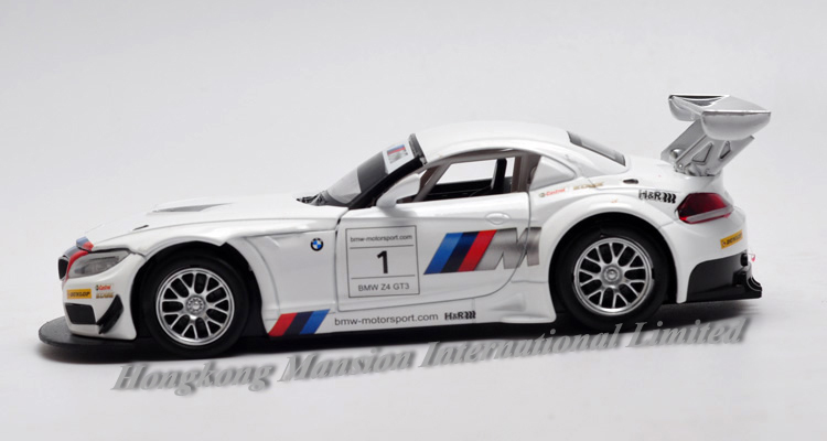 132 Car Model For BMW Z4 GT3 White (9)
