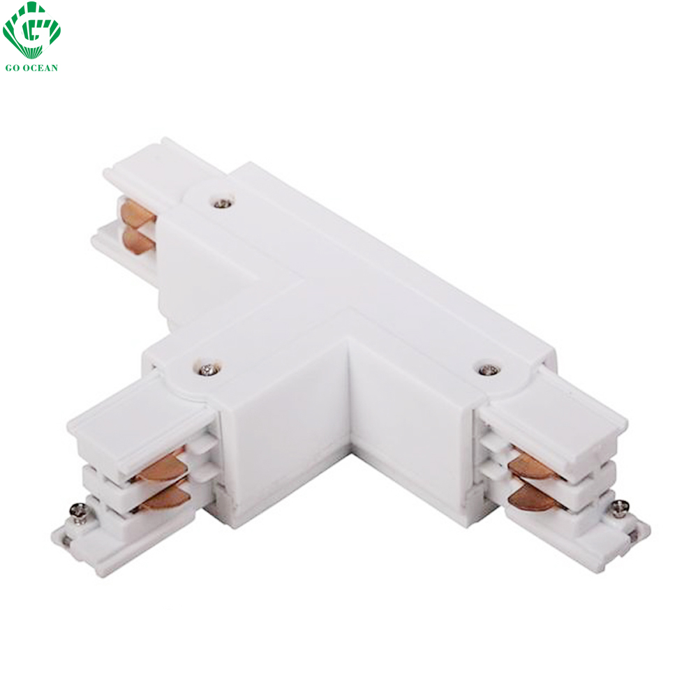 GO OCEAN Track Rail Connector Rail Connectors 4 Wire Connector Universal Track Rails Fitting For Track Light Connectors (2)