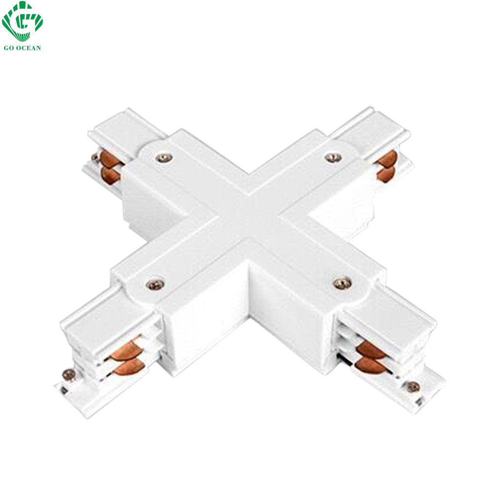 GO OCEAN Track Rail Connector Rail Connectors 4 Wire Connector Universal Track Rails Fitting For Track Light Connectors (6)