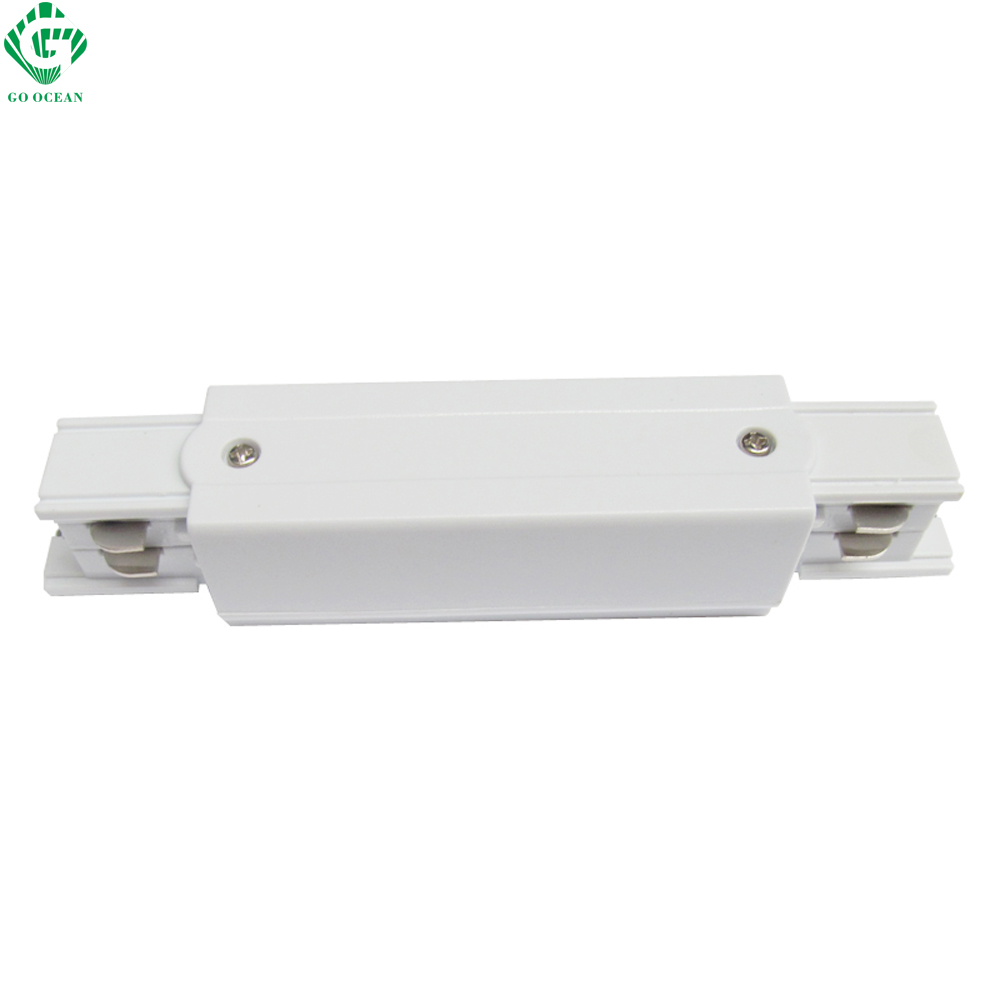 GO OCEAN Track Rail Connector Rail Connectors 4 Wire Connector Universal Track Rails Fitting For Track Light Connectors (4)