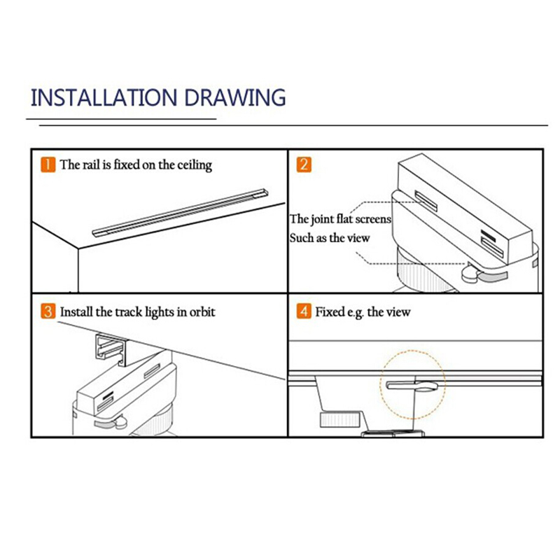 led track light instruction 800