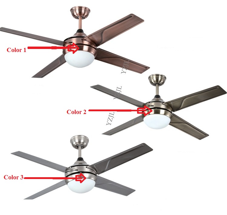 Chandelier Fan chandelier lamp LED European antique iron leaf fan