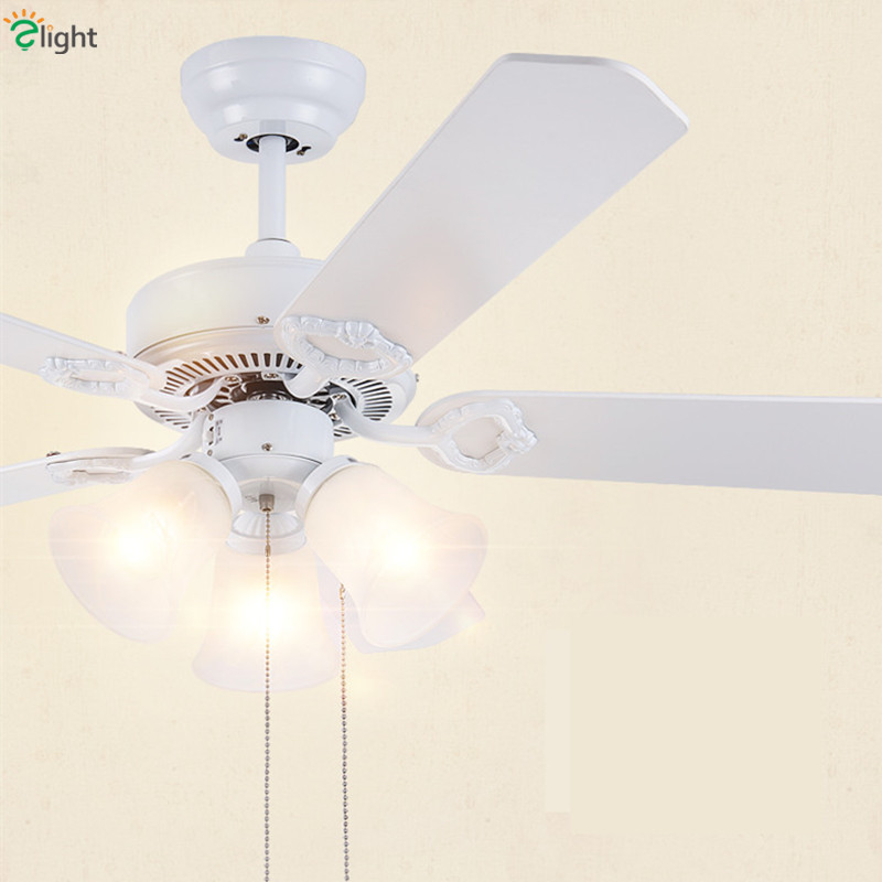 Modern Simple Wood Leaf Dimmable Led Ceiling Fans Lights Lustre