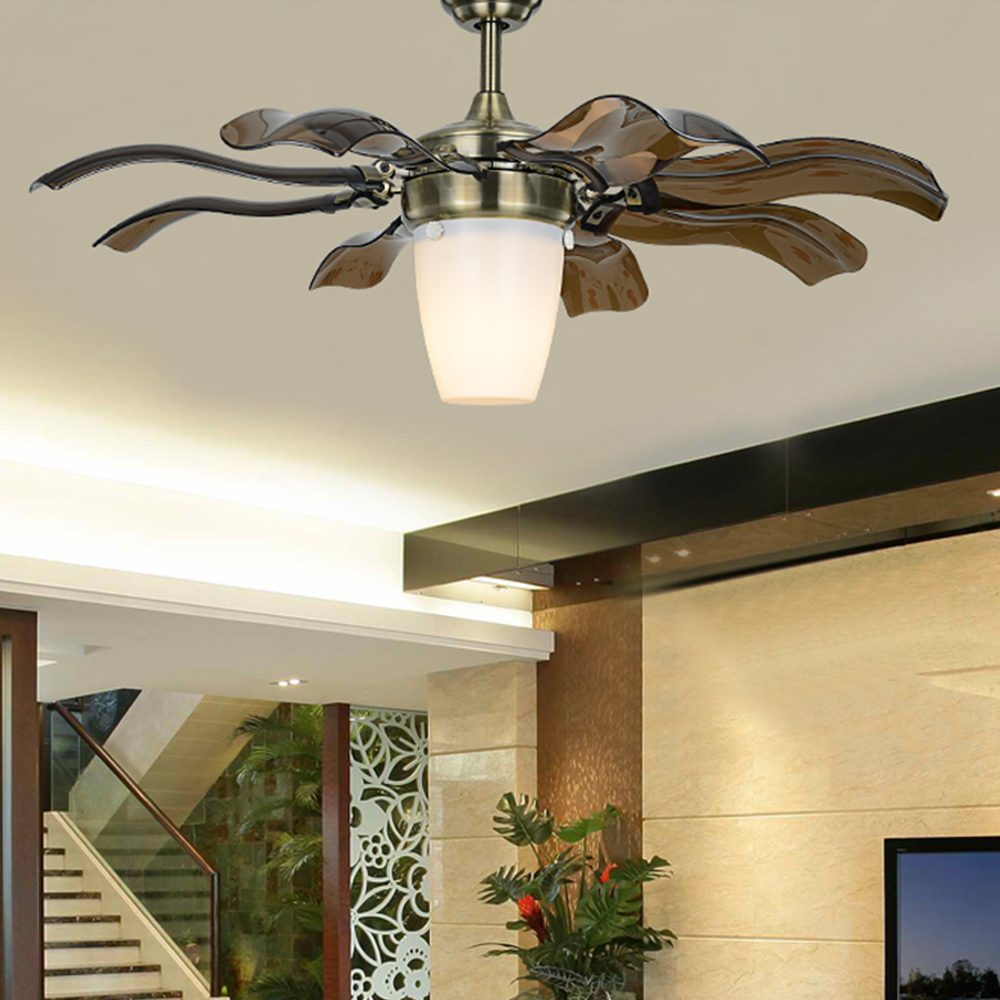 Ultra Quiet Ceiling Fan 220v Luxury Ceiling Fan Modern Fan Lamp