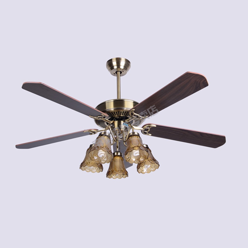 Luxury European Vintage 52 Quot Ceiling Fan Lamp With 5 Paddles
