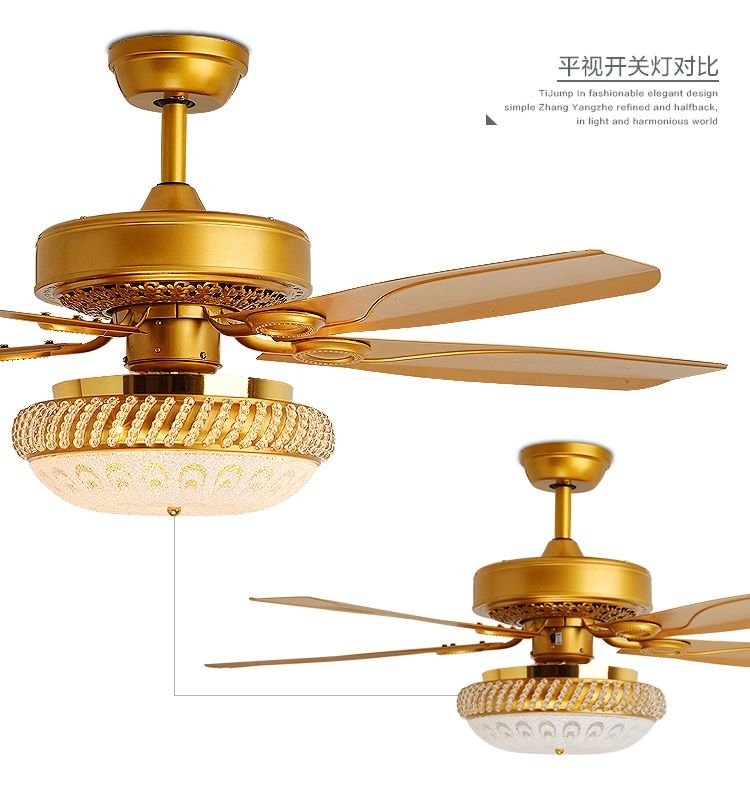 Luxury Decorative Fan Light Ceiling Led With Remote Control