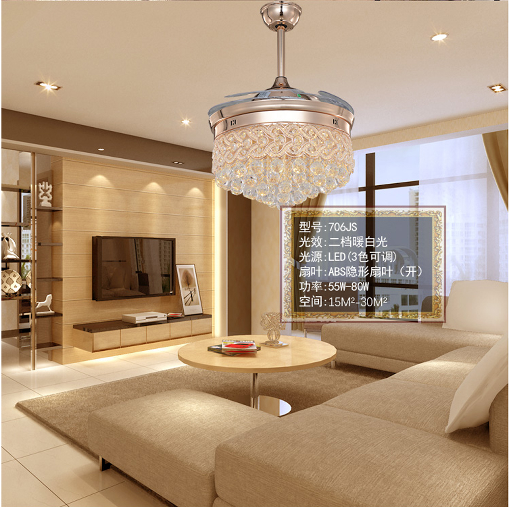 LED Nordic Zinc Alloy Crystal Ceiling Fan LED Lamp.LED Light.Ceiling Lights.LED Ceiling Light.Ceiling Lamp For Foyer Bedroom -in Ceiling Fans from Lights & Lighting on Aliexpress.com _ Alibaba Group - 2