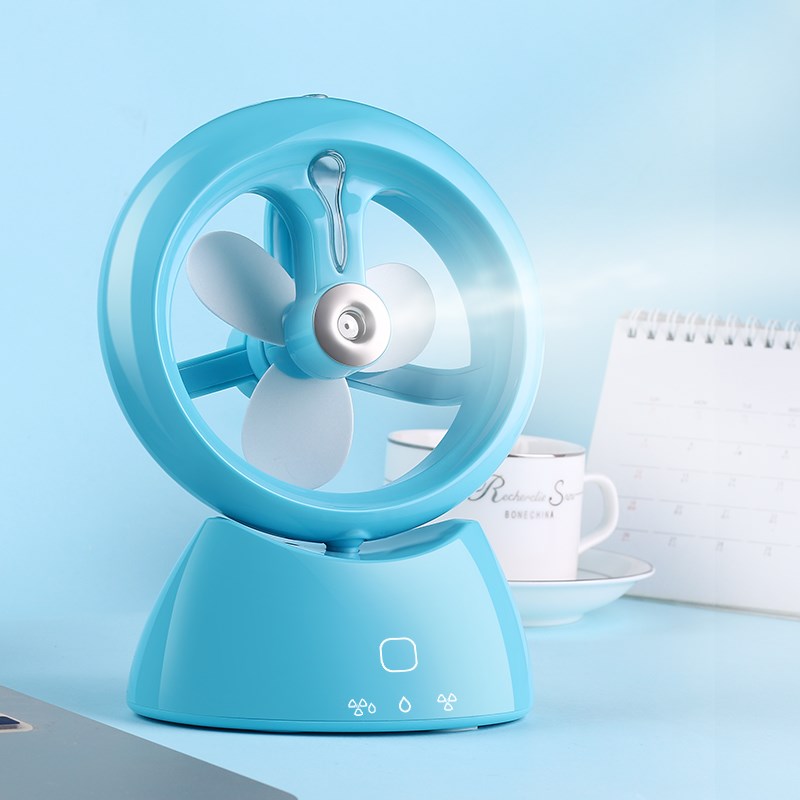 New Summer Humidifier Mini Fan Usb Rechargeable Water Mist Fan