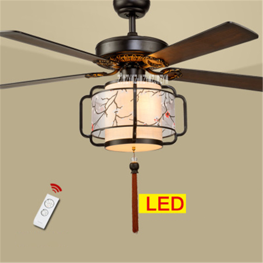 Modern Living Room Bedroom Ceiling Fan Light Remote Control Mute