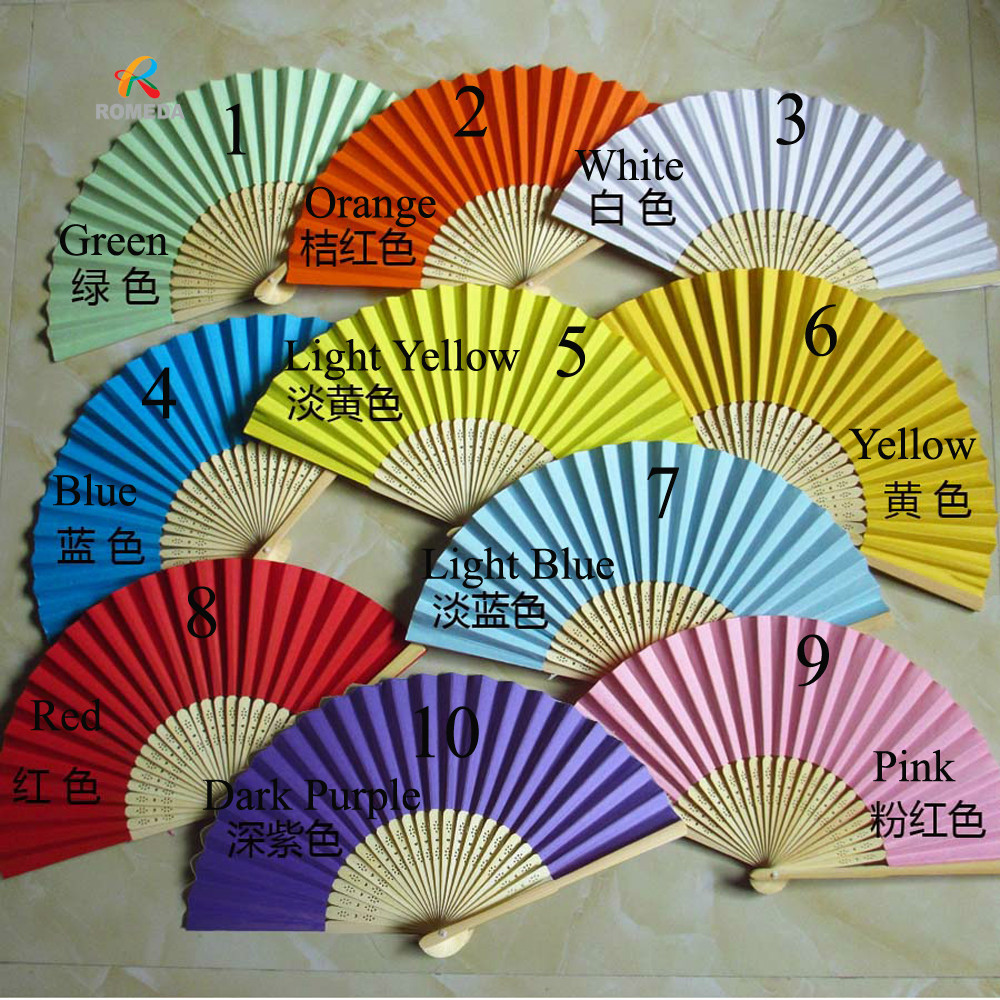 Free Shipping 50pcs Lot Wedding Hand Fan Chinese Hand Fan For Party