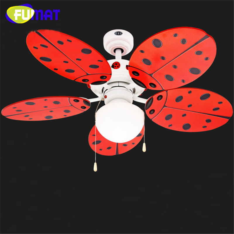 Fumat Ceiling Fans Light Cute Red Ladybug Children Room Ceiling Fan Lights Decorative Fans Ceiling Lamp Nursery Ceiling Fan Piece Specifications Price Quotation Ecvv Industrial Products