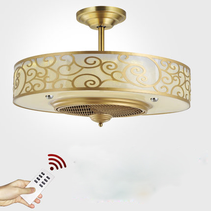 Ceiling Fans Lamp Led Anion 65cm Copper Frequency Conversion Motor