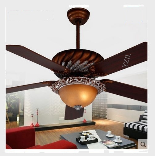 European antique chandelier fan light American chandelier fan
