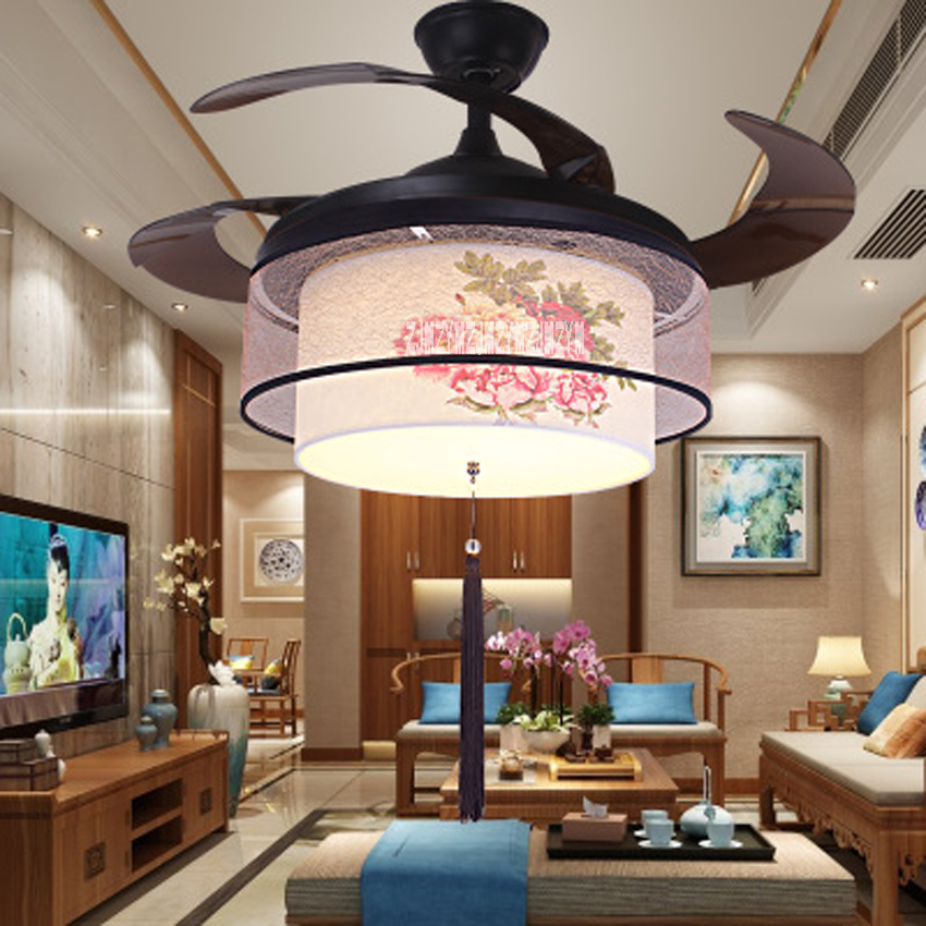 New Arrival 220v 110v 70w Mute Ceiling Fan Lights 52sw 1045 Gold