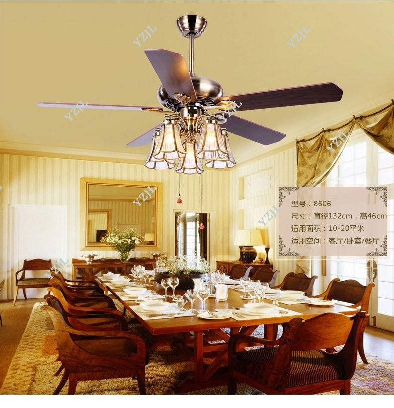 American Art Copper Shade 52inch Ceiling Fan Lightstiffany Living