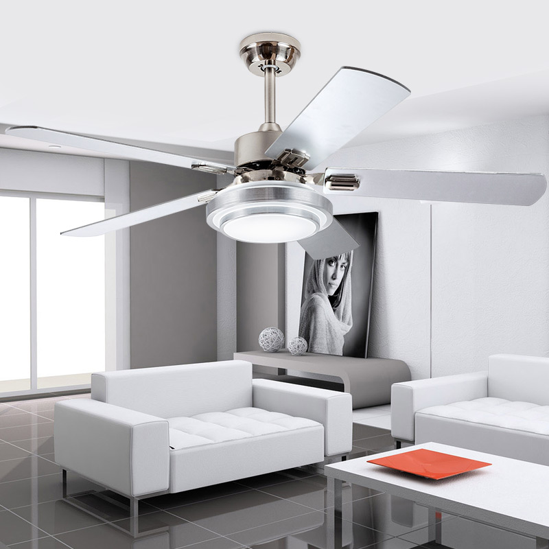 Modern Led Adjustable Light Ceiling Fan Light Iron Fashion Simple