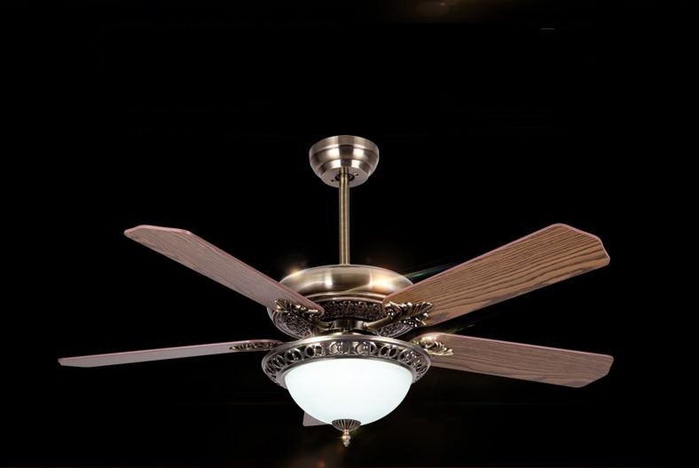 Living Room Dining Room Ceiling Fan Light European Antique Vintage