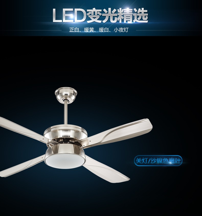 Restaurant Fan Ceiling Fan Lamp Minimalism Modern Household