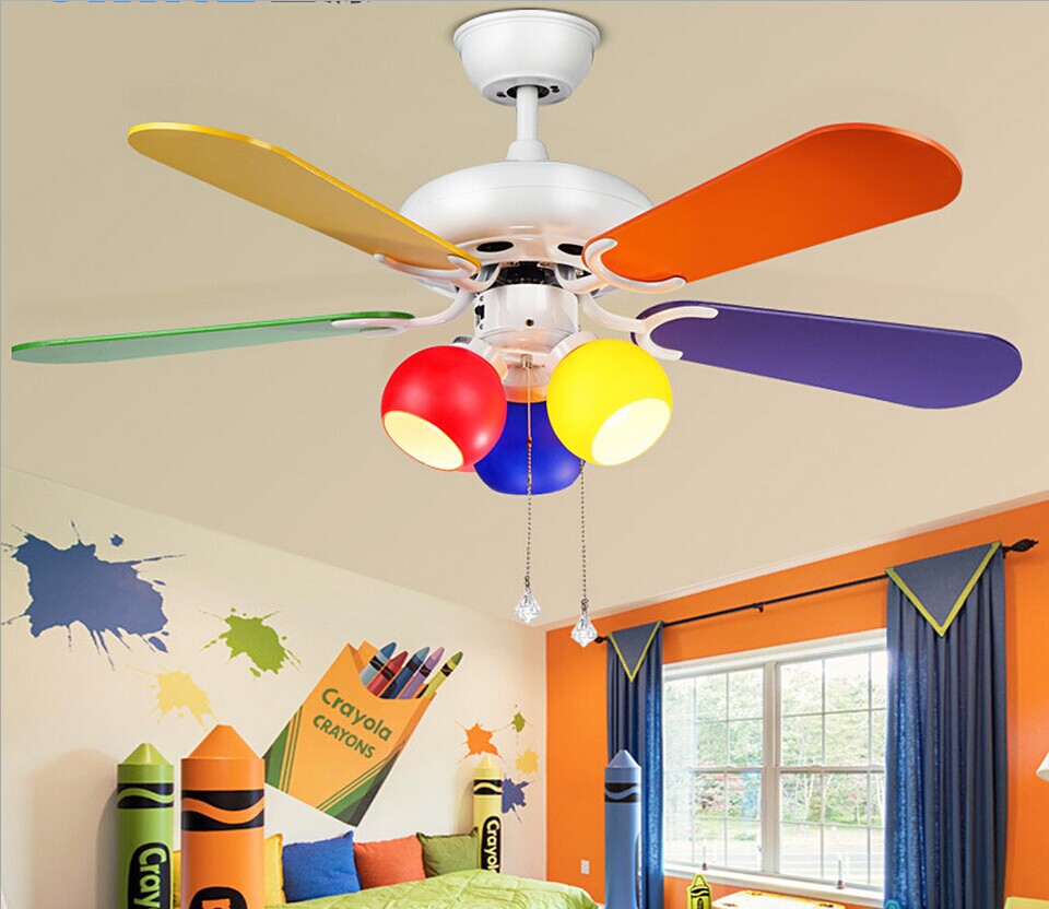 American Fashion Loft Led Ceiling Fan Light Led Fan Light For