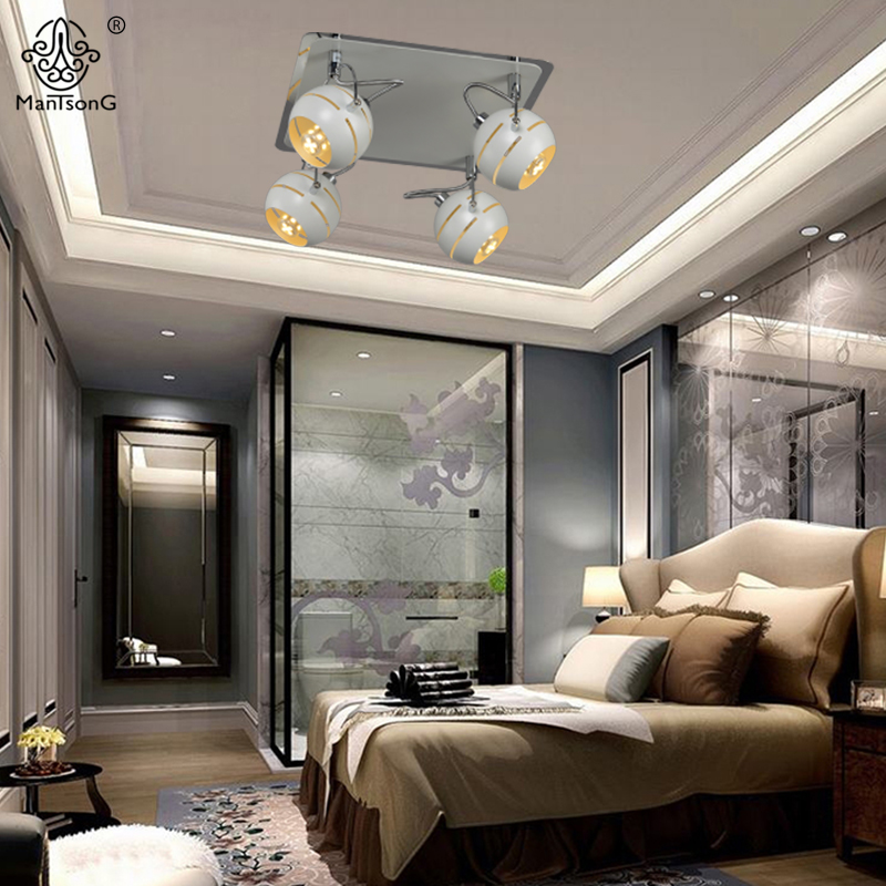 New Iron Led Ceiling Spotlight For Bedroom Modern Track