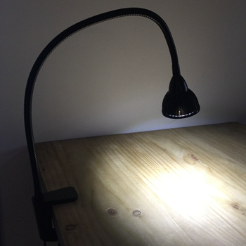 wood work bench led clamp light
