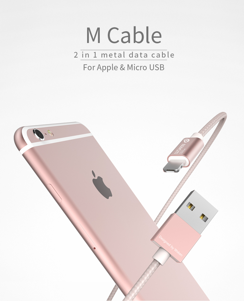 WSKEN Micro USB iphone data cable (1)