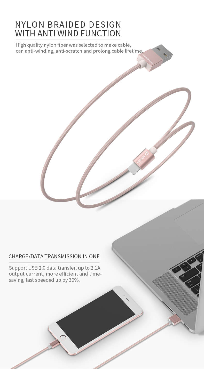 WSKEN Micro USB iphone data cable (10)