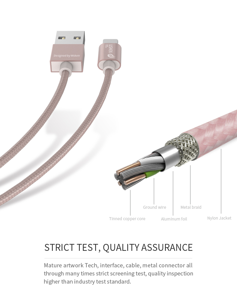 WSKEN Micro USB iphone data cable (9)