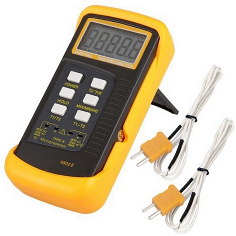 K-Type Digital Thermocouple Thermometer 1300C Professional Dual Channel Probe Industrial Temperature Meter CFK Swift Data Hold (9)