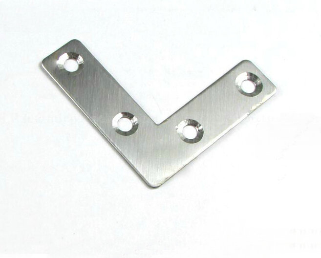 20 Pieces Right Angle Plate Stainless Steel Corner Brackets 50mm X 50mm ...